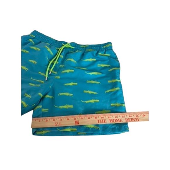 "CAPELLE" Mens Swim Trunks SZ XL Drawstring Crocodiles Beach PLZ READ!! Vacation - Picture 9 of 12